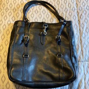 Black Levenger M/L tote hand bag